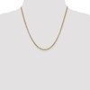 20" 14k Yellow Gold 2.45mm Semi-Solid Round Box Chain Necklace