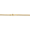 24" 14k Yellow Gold 2.45mm Semi-Solid Round Box Chain Necklace