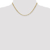 16" 14k Yellow Gold 2.75mm Lightweight Singapore Chain Necklace