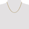 18" 14k Yellow Gold 2.75mm Lightweight Singapore Chain Necklace