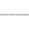 20" 14k White Gold 3.5mm Semi-Solid Figaro Chain Necklace