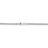 18" 14k White Gold 2.45mm Semi-Solid Round Box Chain Necklace