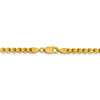 18" 14k Yellow Gold 3.6mm Semi-Solid Round Box Chain Necklace