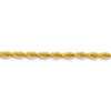 16" 14k Yellow Goldy 4.25mm Semi-Solid Rope Chain Necklace