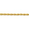 20" 14k Yellow Goldy 4.25mm Semi-Solid Rope Chain Necklace