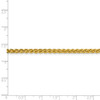 22" 14k Yellow Gold 3.45mm Semi-solid Wheat Chain Necklace