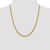 22" 14k Yellow Gold 4.15mm Semi-solid Wheat Chain Necklace