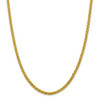 22" 14k Yellow Gold 4.15mm Semi-solid Wheat Chain Necklace