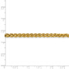 24" 14k Yellow Gold 4.15mm Semi-solid Wheat Chain Necklace