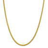 22" 14k Yellow Gold 3.1mm Semi-solid Diamond-cut Wheat Chain Necklace