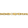 20" 14k Yellow Gold 4.9mm Semi-solid Diamond-cut Open Link Cable Chain Necklace