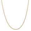 18" 14k Yellow Gold 2mm Semi-Solid Wheat Chain Necklace