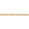 18" 14k Yellow Gold 3.5mm Semi-Solid Figaro Chain Necklace