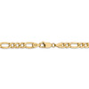 16" 14k Yellow Gold 5.75mm Semi-Solid Figaro Chain Necklace