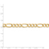 18" 14k Yellow Gold 7.3mm Semi-Solid Figaro Chain Necklace