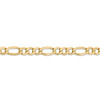 24" 14k Yellow Gold 7.3mm Semi-Solid Figaro Chain Necklace