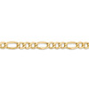 8" 14k Yellow Gold 7.3mm Semi-Solid Figaro Chain Bracelet