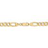8" 14k Yellow Gold 7.3mm Semi-Solid Figaro Chain Bracelet