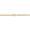 18" 14k Yellow Gold 2mm Byzantine Chain Necklace