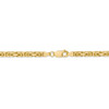 20" 14k Yellow Gold 4mm Byzantine Chain Necklace