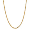 30" 14k Yellow Gold 4mm Byzantine Chain Necklace