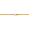 16" 14k Yellow Gold .9mm Box with Lobster Clasp Chain Necklace