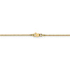 18" 14k Yellow Gold .9mm Box with Lobster Clasp Chain Necklace