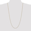 30" 14k Yellow Gold .9mm Box with Lobster Clasp Chain Necklace