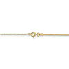 16" 14k Yellow Gold .9mm Box with Spring Ring Clasp Chain Necklace