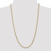 22" 14k Yellow Gold 3mm Concave Anchor Chain Necklace