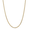 22" 14k Yellow Gold 3mm Concave Anchor Chain Necklace