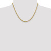 18" 14k Yellow Gold 3.75mm Concave Anchor Chain Necklace