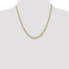 20" 14k Yellow Gold 3.75mm Concave Anchor Chain Necklace