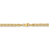 24" 14k Yellow Gold 3.75mm Concave Anchor Chain Necklace