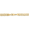 20" 14k Yellow Gold 5.25mm Concave Anchor Chain Necklace