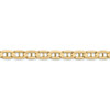 22" 14k Yellow Gold 5.25mm Concave Anchor Chain Necklace