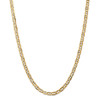 22" 14k Yellow Gold 5.25mm Concave Anchor Chain Necklace