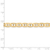 18" 14k Yellow Gold 6.25mm Concave Anchor Chain Necklace