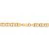 22" 14k Yellow Gold 7mm Concave Anchor Chain Necklace