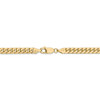 20" 14k Yellow Gold 4.3mm Solid Miami Cuban Chain Necklace