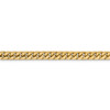 18" 14k Yellow Gold 5.5mm Solid Miami Cuban Chain Necklace