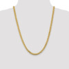 24" 14k Yellow Gold 5.5mm Solid Miami Cuban Chain Necklace
