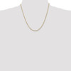 20" 14k Yellow Gold 1.8mm Extra-Light Diamond-cut Rope Chain Necklace