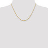 18" 14k Yellow Gold 2.0mm Extra-Light Diamond-cut Rope Chain Necklace