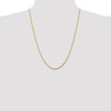 24" 14k Yellow Gold 2.25mm Extra-Light Diamond-cut Rope Chain Necklace