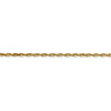 24" 14k Yellow Gold 2.25mm Extra-Light Diamond-cut Rope Chain Necklace