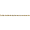 24" 14k Yellow Gold 2.5mm Extra-Light Diamond-cut Rope Chain Necklace