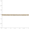 24" 14k Yellow Gold 2.5mm Extra-Light Diamond-cut Rope Chain Necklace