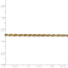 18" 14k Yellow Gold 2.75mm Extra-Light Diamond-cut Rope Chain Necklace