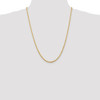 24" 14k Yellow Gold 2.75mm Extra-Light Diamond-cut Rope Chain Necklace